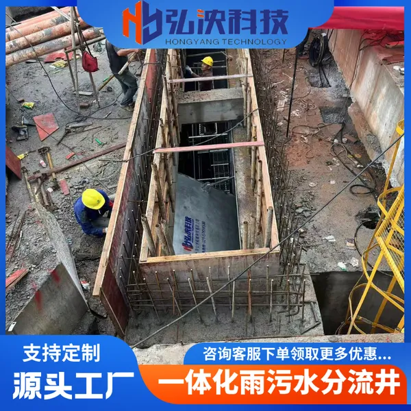 一体化智能雨污分流截流井 雨污分流井生产厂家 弘泱科技 远程控制