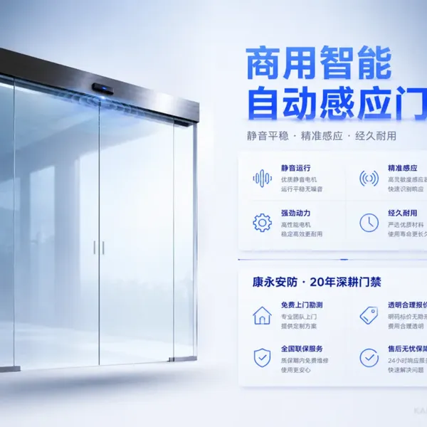 深圳商铺玻璃门安装维修多少钱? 地弹簧 + 门禁一体化方案