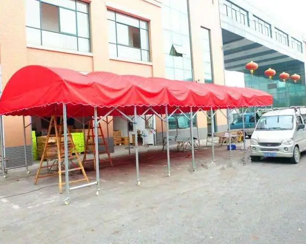 南京夜宵小龙虾啤酒节推拉雨棚烧烤户外帐篷夜市大排档移动雨棚 婚庆流动餐厅大棚