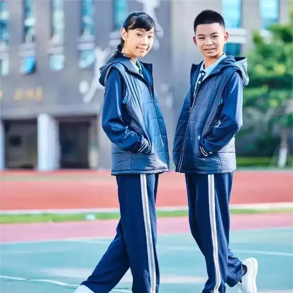 柳州校服加工生产校服秋季校服高中校服金光绒衬衣校服南宁校服