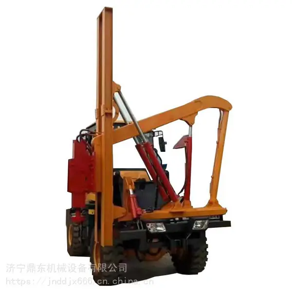 鼎东护栏打桩机 打拔钻护栏打桩机 公路护栏打桩机