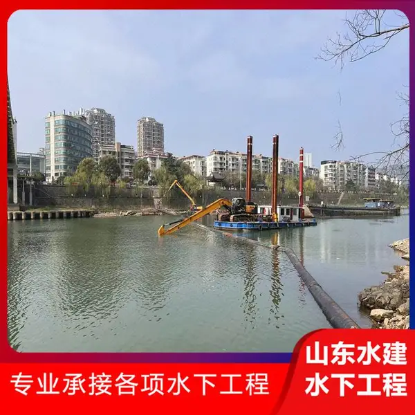 黔西南综合作业船铺管 承接冲沉土层铺管水下管线施工 - 山东水建