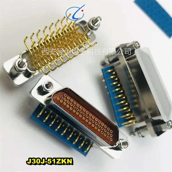 可见性###51芯矩形连接器 J30J-51ZKN-J 插座电源接插件拍前咨询