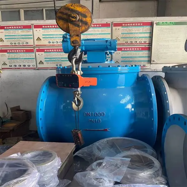 PBQ360H-16P DN1400双向压侧装式偏心半球阀 全通经涡轮法兰球阀