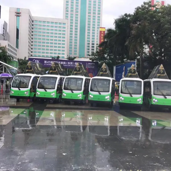14座 封闭式电动观光车 景区游客租赁观光车价格 度假村电动观光车