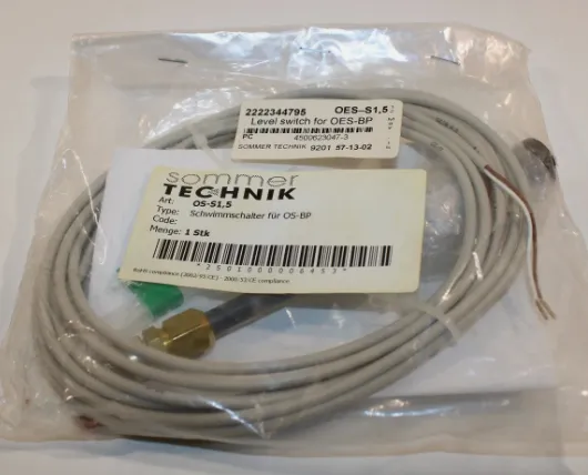 德国 Sommer-Technik OS-S1.5-10 浮动开关,带电缆连接 2.8m