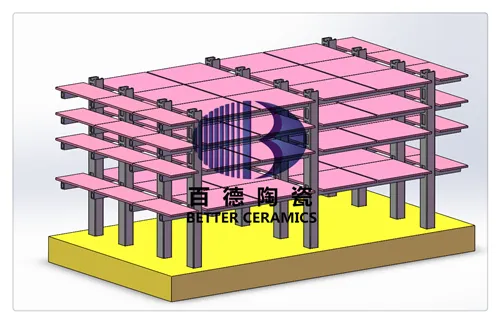 福建晋江卫浴卫生瓷碳化硅开孔方梁立柱