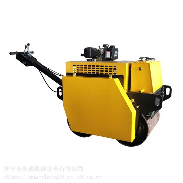 山东全成生产手把式双钢轮压路机 小型压路机价格