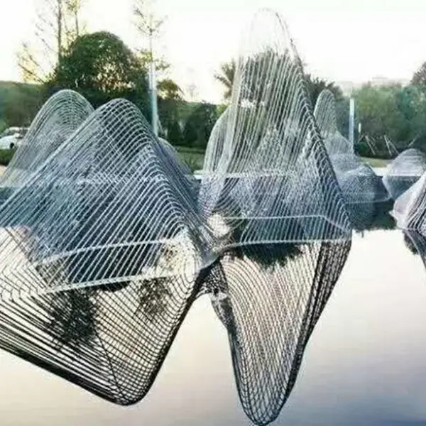 专业制作不锈钢假山雕塑/铁艺镂空假山小品定制/不锈钢钢筋镂空假山艺术景观雕塑/不锈钢假山水景雕塑