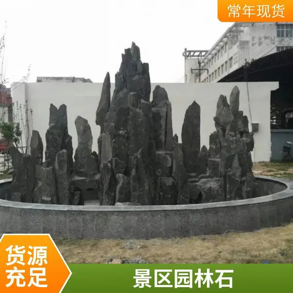 景观石 景区公园景石 天然水墨纹石 庭院造景 厂家直销 支持批发