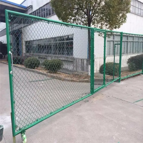 球场围栏网图片 羽毛球场围栏网 pvc包塑丝勾花网