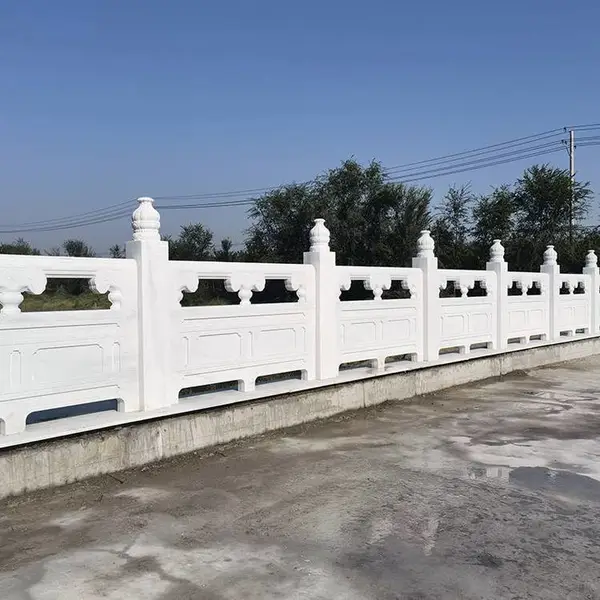 河道石栏杆设计定制-河道石材栏杆供应产地货源