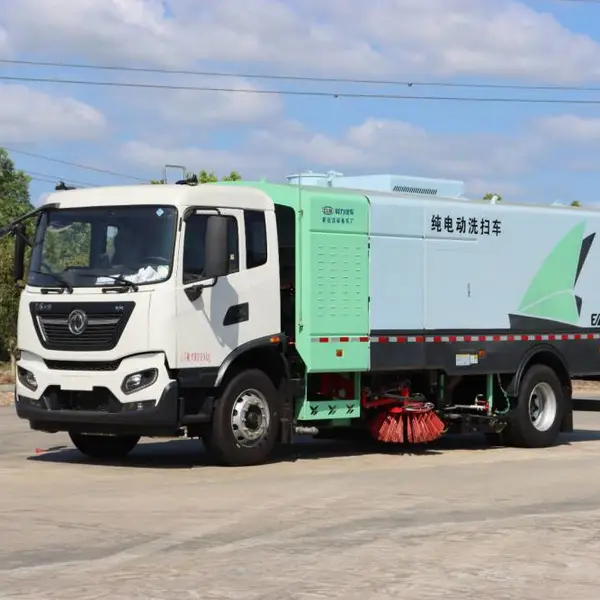 高效路面清洗保洁车 新能源清扫车 18吨纯电动洗扫车