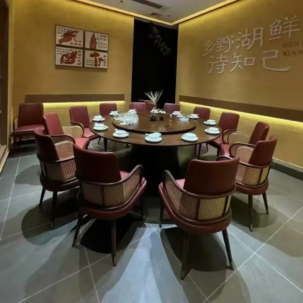 餐饮家具 快餐店连体桌椅 耐磨防污