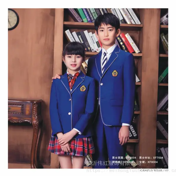 伟红服饰时尚校服 韩版学生服 班服 幼儿园服生产加工订做厂家