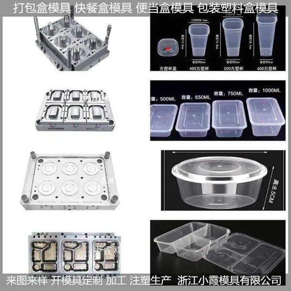 塑料快餐盒模具 注射成型