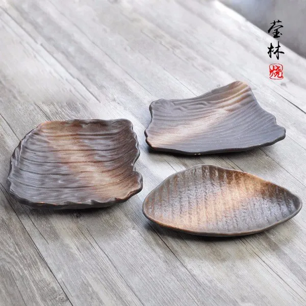 创意异形盘子陶瓷盘 日式盘 餐厅蒸鱼盘水果盘甜点心蛋糕盘餐具