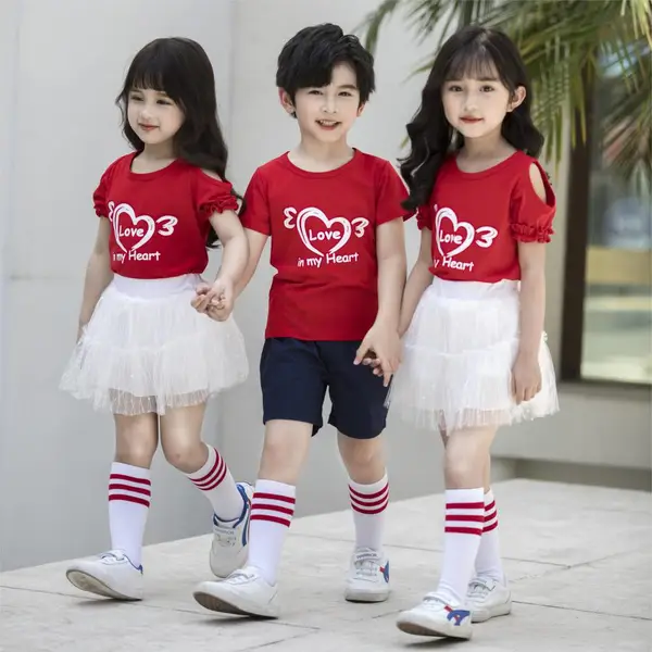 湖南学士服幼儿园园服弹性松紧运动风格夏季长沙巴拉王子童装校服