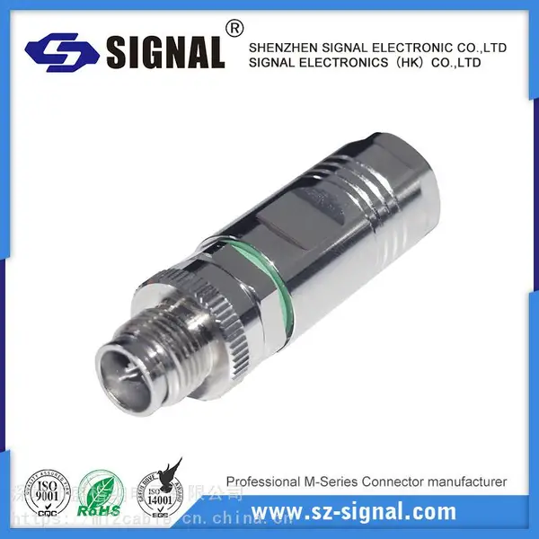 盛格纳电子_M12 B型号公头装配式转接头