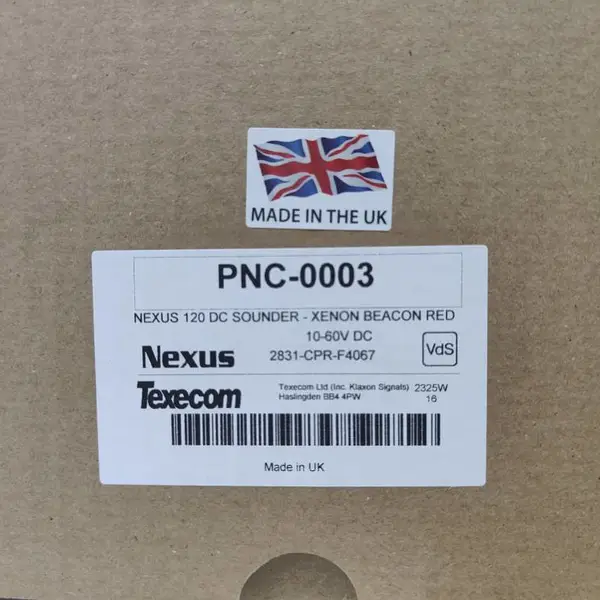 英国KLAXON声光报警器发生器 PNC-0003高音输出120dB蜂鸣器