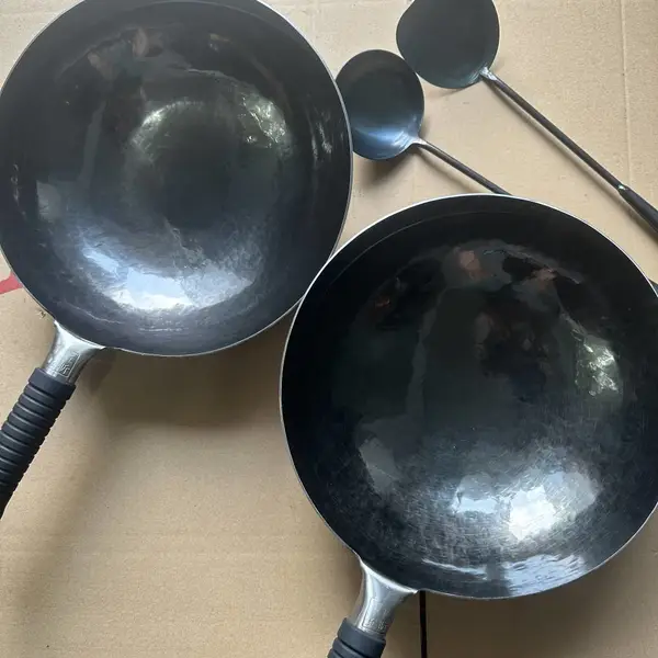章丘手工炒锅山东老式铁锅家用无涂层铁炒锅正宗章丘铁锅