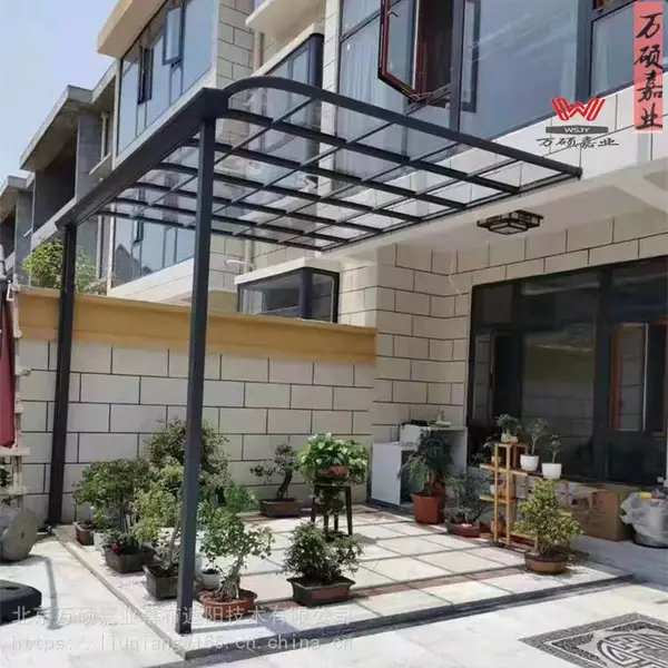 北京定制供应遮阳棚 别墅阳台棚 铝合金遮阳防晒雨棚 耐力板窗棚
