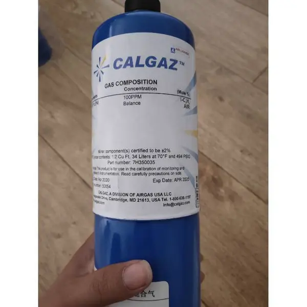CALGAZ美国恺加SPAN GAS 四合一标气 检测仪校准标气 甲烷 氧气