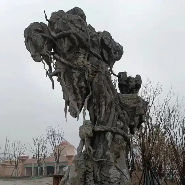 山西临汾 室内展厅假山 喷泉水景配套 防腐防裂 厂家现货
