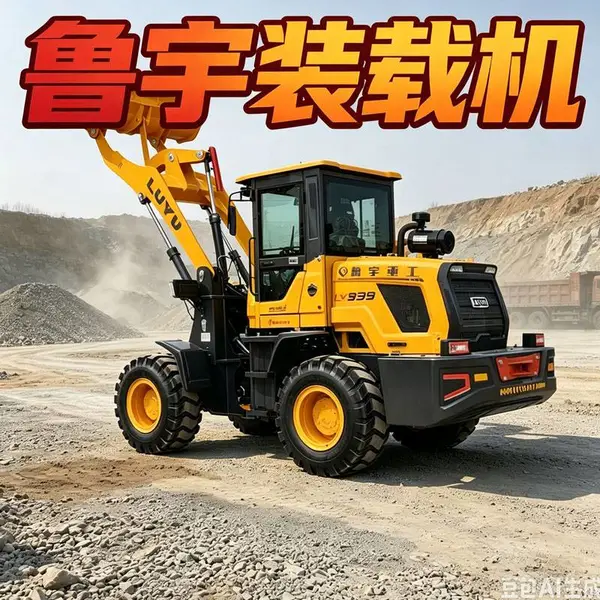 946小型轮式推土机装载机 家用装粮4.5米铲车 加长臂树木废料抓木机