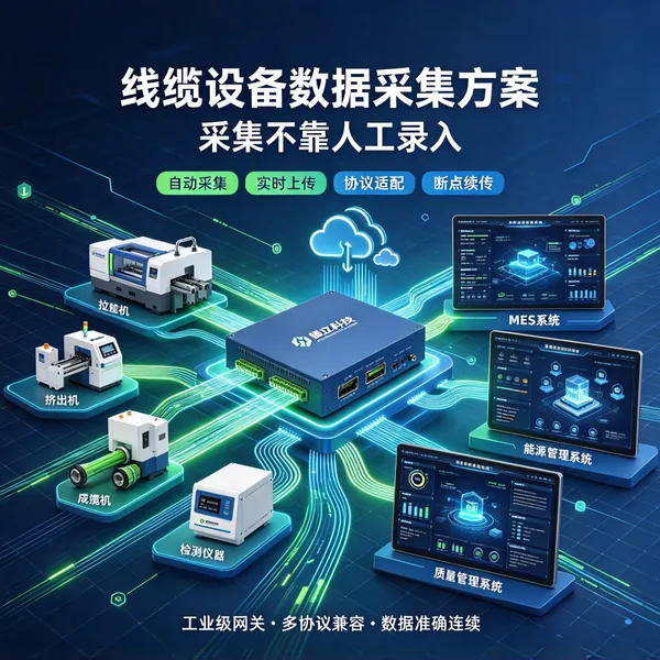 线缆设备数据采集方案 接口对接不折腾 镭立科技