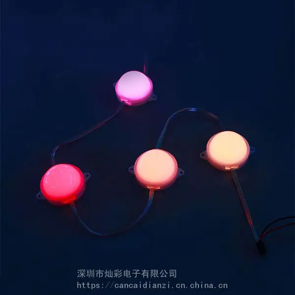 DC12V WS2801 IC��50MM�ɱ��LED���ص�