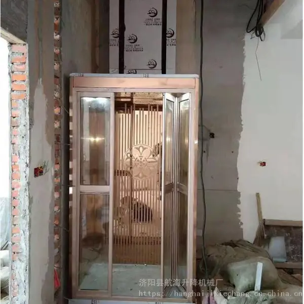 山东省航天家用升降机制造厂家别墅电梯外形美观
