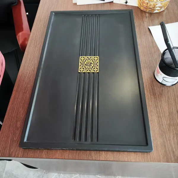 供应精选树脂工艺茶盘 仿乌金石茶盘茶盘加工商家