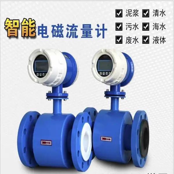 带报警液体流量计 无线远传电磁流量计 DN50海水流量计防腐