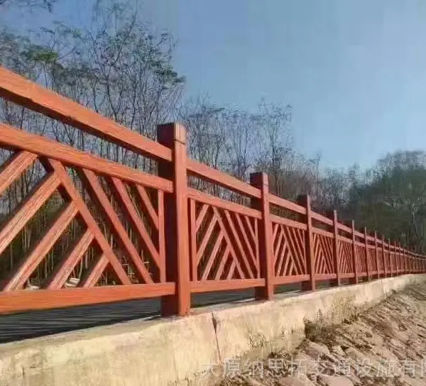 山西太原仿藤护栏水泥仿木护栏混凝土仿木栏杆厂家