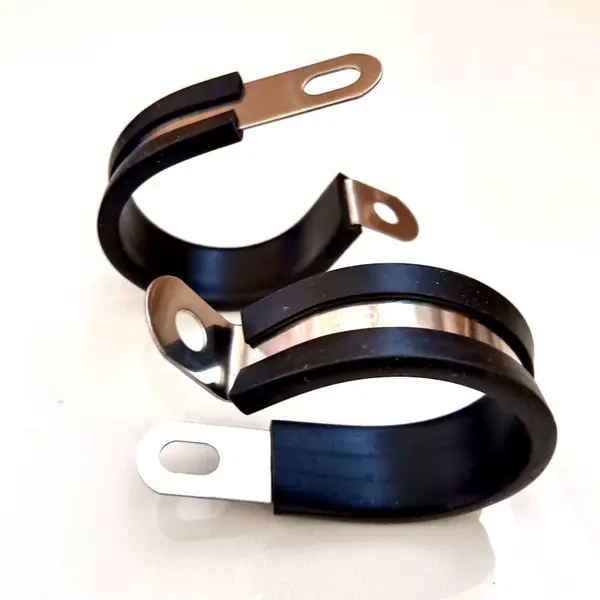 橡胶绝缘R型线夹 Single-layer P type pipe clamps 电缆线固定夹