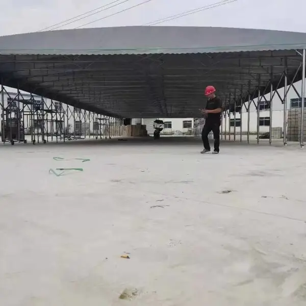 推拉雨棚活动推拉蓬移动车棚伸缩推拉篷遮阳棚篷雨蓬