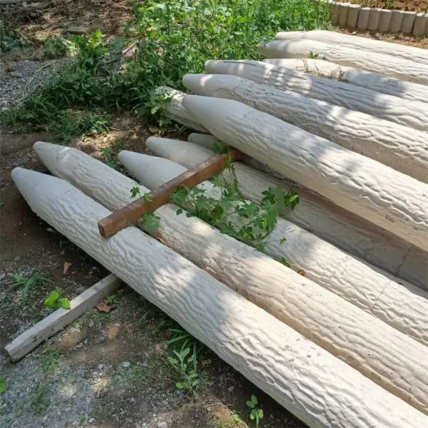 钢筋混凝土仿木纹防渗桩 水泥护坡生态桩 定制各种规格河道仿木桩