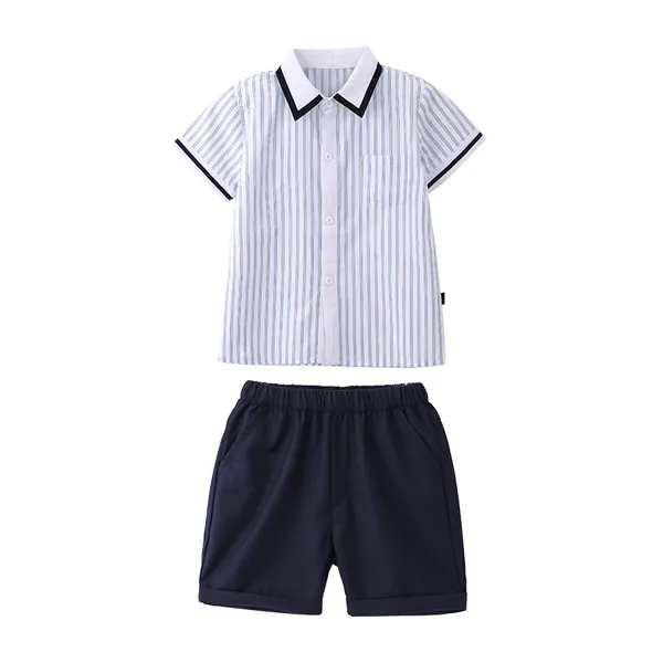 新款中小学生校服夏季套装初高中生运动会班服两件套现货定制