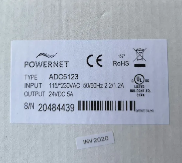 优势供应 Powernet 电源适配器 ADC5123 230VAC/