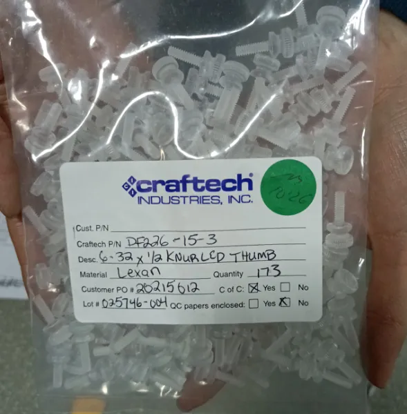 优势供应 CRAFTECH 螺钉 DF226-15-3