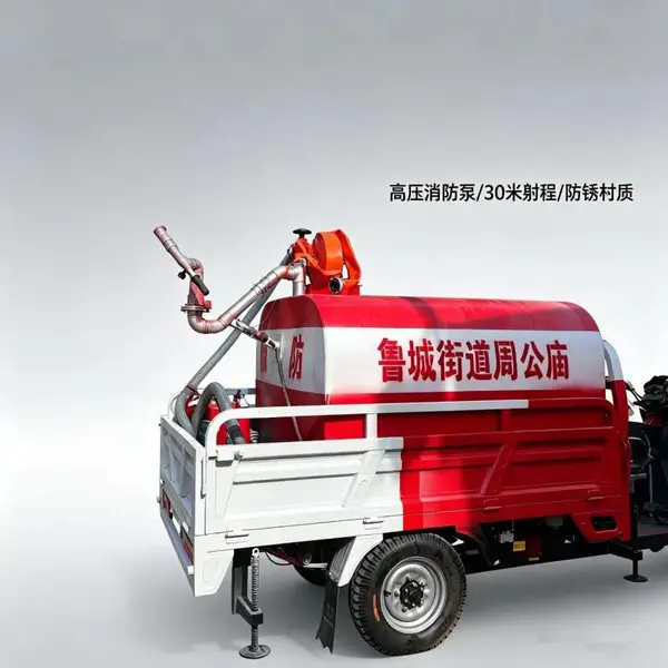微型消防车 电动三轮车载水箱式灭火车 社区必备喷水消防车