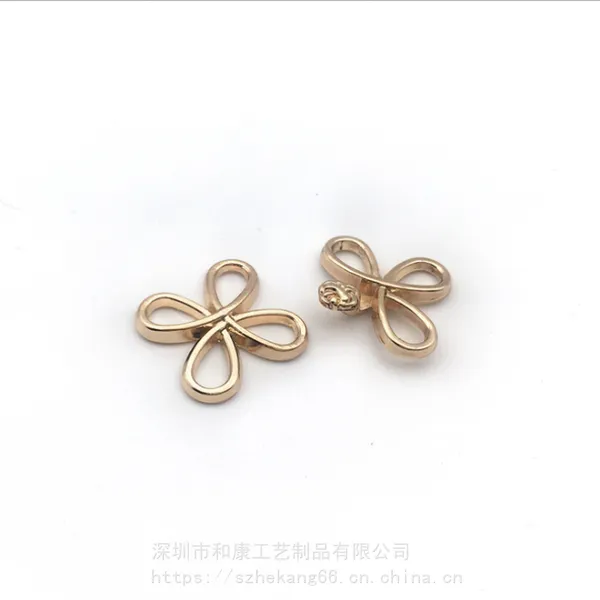 厂家定制汉服金属手缝扣子 汉服配饰明制立领比甲樱桃花金属纽扣