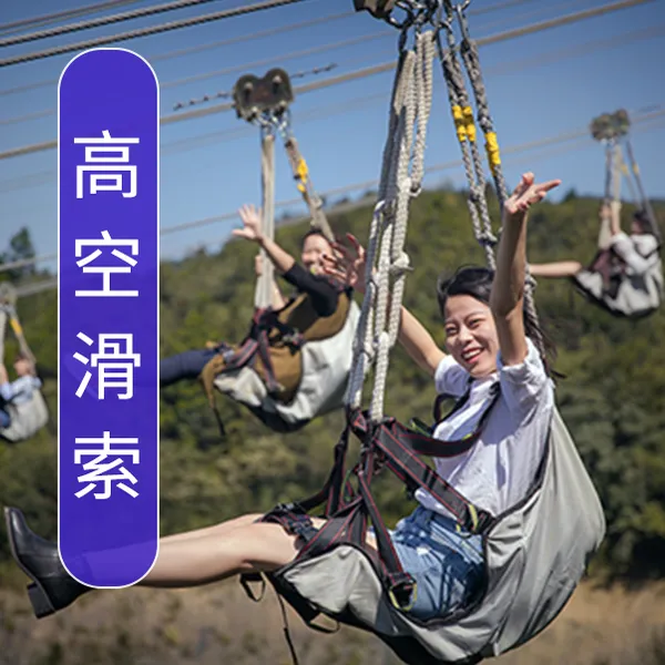 名扬景区无动力设施 高空滑索 丛林空中穿梭 户外亲子游玩设备