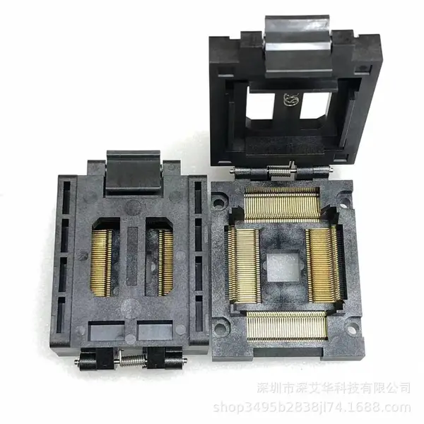 日本Enplas总代理原装测试座FPQ-144-0.65-01A老化座QFP144烧录座