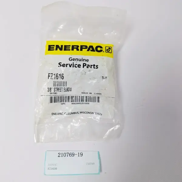 现货库存 ENERPAC FZ-1616 内外丝高压弯接头 液压系统 #L