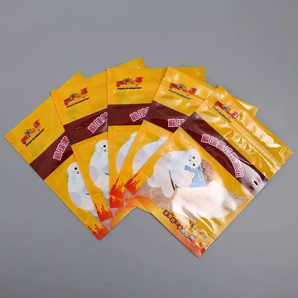 防潮镀铝开窗爆米花包装袋 休闲零食三边封复合食品自封拉链袋