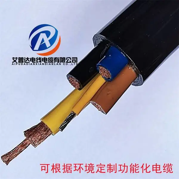 护坡机械手喷浆车用卷筒电缆4*10 聚氨酯耐油特种卷盘电缆