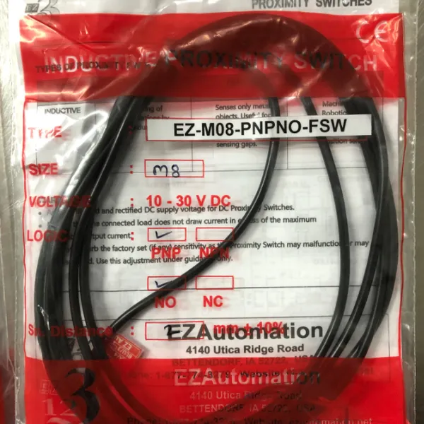 优势供应 EZAUTOMATION 感应器 EZ-M08-PNPNO-FSW