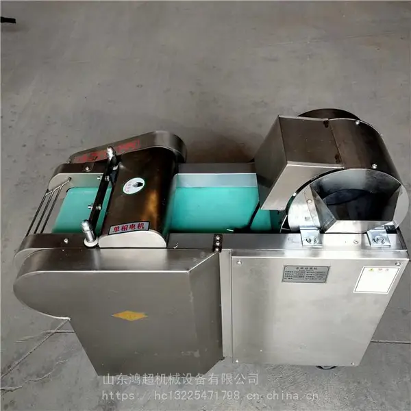 商用食堂厨房设备全自动不锈钢切菜机 双机头切菜机 可以切丁切丝机